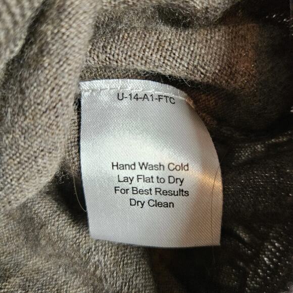 Pronto Uomo Extra Fine Merino Wool Mock Neck Knit Pullover Sweater XXL Classic - Picture 7 of 7